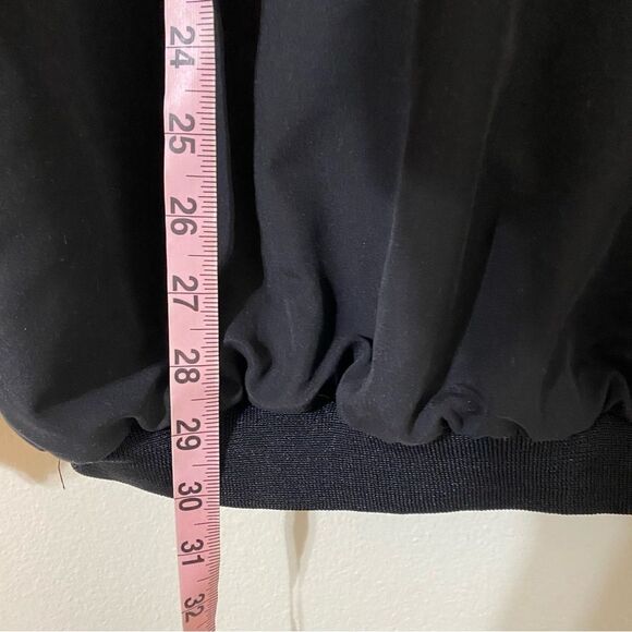 Vintage Tartan Windbreaker Half Button Up Sweater Jacket Mens Size XL Black - Picture 4 of 10